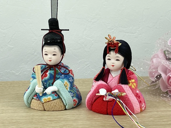 江戸木目込人形 「雛」（ブルー）
